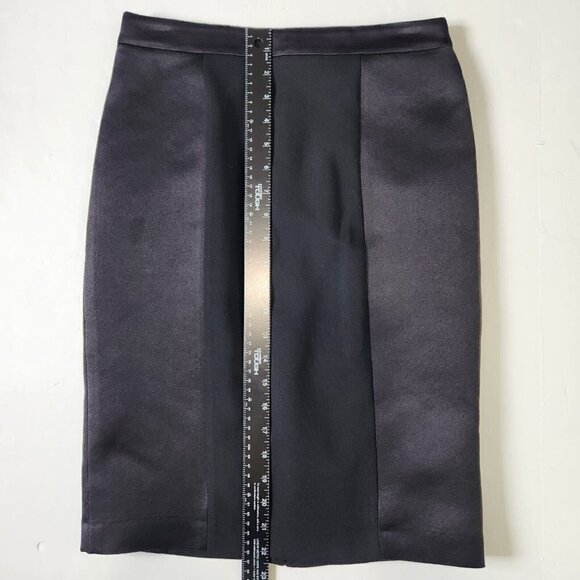 ETRO Pencil Skirt Womens Italian Size 40 Black Wool Silk Blend US Size 4 Classic - Picture 5 of 9